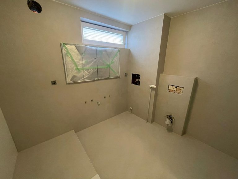 Bad während der Sanierung